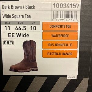 Ariat Rebar Flex Composite Toe Brown and Black Boots